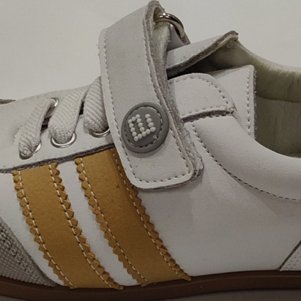 ANDANINES Zapatilla 261078-7 Blanco/Mostaza